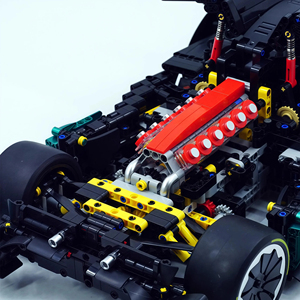 Y18006 MOC <span class=keywords><strong>Pro</strong></span> Speed Supercar Véhicule de Course Technique Blocs de Construction Briques Modèle Puzzle à Assembler Jouets DIY Cadeaux d'Anniversaire pour Garçons - Product Image 6