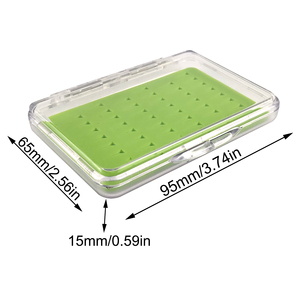 Caja de Pesca Super Mini 09A-G090B-SF con Inserto de Silicona Triangular Verde, Material ABS para Uso en Arroyos, Lagos y Ríos - Product Image 3