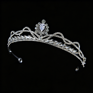 Tiara <span class=keywords><strong>de</strong></span> <span class=keywords><strong>Novia</strong></span> Clásica con Diseño <span class=keywords><strong>de</strong></span> Ondas, Corona <span class=keywords><strong>de</strong></span> Aleación con Cristales, Elegante Diadema <span class=keywords><strong>de</strong></span> <span class=keywords><strong>Boda</strong></span> con Pedrería <span class=keywords><strong>en</strong></span> Forma <span class=keywords><strong>de</strong></span> Gota <span class=keywords><strong>de</strong></span> Agua, Joyería para el Cabello <span class=keywords><strong>de</strong></span> Princesa para Concurso - Product Image 4
