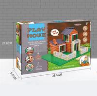 Mortier de ciment de construction maison et mur construction à la main villa chinoise mini briques cadeaux pour enfants