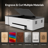 Graveur et découpeur laser CO2 Vmyth Genesis-C 60W, machine de bureau 500*300mm pour bois, acrylique, cuir, métal, verre, neuf