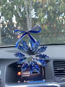 Crystal Christmas Angel <b>Car</b> <b>Ornament</b> Glass Snowflake Hanging Decoration - Product Image 5