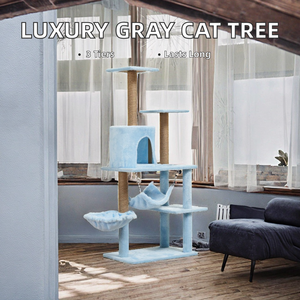 Arbre à <span class=keywords><strong>chat</strong></span> à <span class=keywords><strong>prix</strong></span> d'usine en gros avec perchoir en forme de capsule spatiale transparente et condo multi-niveaux pour grands chats - Product Image 2