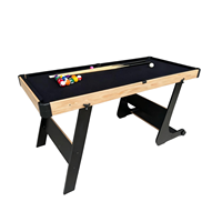 Mesa de Juego Multifuncional Plegable 3 en 1 de 4 pies, Incluye Billar, Tenis y Escritorio, Compatible con OEM y ODM, con Ruedas