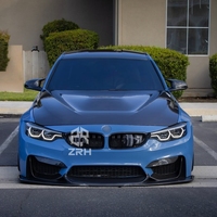 Capots moteur en fibre de carbone Capot avant de style GTS pour BMW M3 F80 M4 F82 2012 + capot