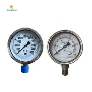 Chongqing 2.5" cheap water pressure gauge dry pressure gauge lower mounting plastic pressure gauge