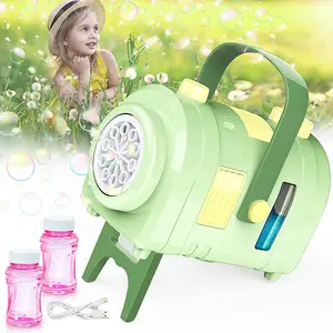 Bubble Launcher Automatic 7500+ Bubbles Per Minute Bubble Bazooka Toys with 2 Speeds outdoor for kids