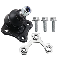 Kit de Repuesto de Barra de Dirección Asistida y Rótula Inferior OE 1 J0 407 365 A/C/D para VW Audi, Acero, Estándar OEM