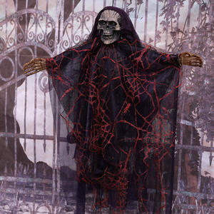 DAMAI Halloween Décorations <span class=keywords><strong>De</strong></span> Fête Crâne Fantôme Sorcière Ornement Suspendu Fantôme Pendentif pour Évasion Chambre <span class=keywords><strong>Secrets</strong></span> Robe D'horreur - Product Image 3