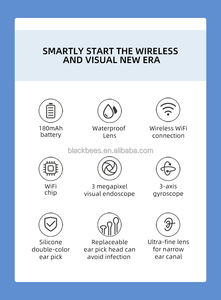 Bebird R1 ABS Nettoyeur d'oreilles intelligent portable avec caméra, outil <span class=keywords><strong>otoscope</strong></span> pour l'élimination du cérumen avec connexion Wi-Fi - Product Image 4