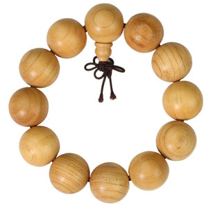 Peach Wood <b>Bracelet</b> 2.0mm 108 Beads Hand Polished Unisex Religious Ceremony Collectible Jewelry - Product Image 5