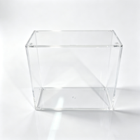 Boîte en acrylique moulée par injection résistante aux UV à 99 % pour boîte d'entraînement Elite, étui empilable sans couture en acrylique injecté pour ETB