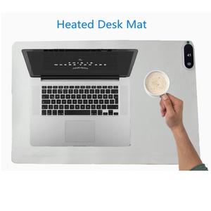 Graphene Heat Pad Leather Desk Pad Smart <b>Control</b> Heat Mat <b>Gaming</b> Mouse Pads - Product Image 2