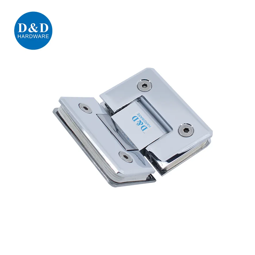 Heavy Duty Polish Finish Grade SS304 Frameless Bathroom Glass Door Hinge