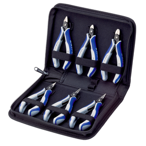 KNIPEX - Juego de Cortadores Diagonales de Precisión para Electrónica de 125 mm con Estuche - Product Image 1
