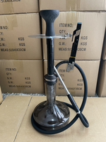 Chicha Narguile Complète de Haute Qualité en Acier Inoxydable Laqué Style Européen, Design Géométrique Techno, Vente Directe Usine