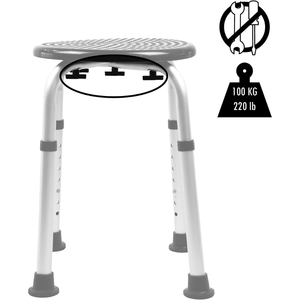 Tabouret de douche rond PEPE P30001, tabouret de bain pour personnes âgées - Product Image 2