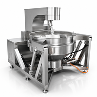 Industrieller Automatischer Kochmixer mit Dampf-, Gas- oder Elektroantrieb, Kippbarer Kochtopf für Marmelade, Sauce, Suppe, Zucker, Lebensmittel, Planetarische Kochpfanne