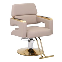 Sillón de Peluquería Moderno con Elevación para Corte de Cabello, Silla de Salón de Belleza Profesional para Mujeres, Silla de Barbería