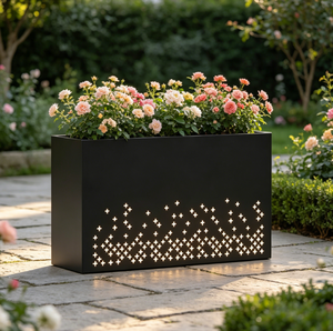 Jardinières rectangulaires <span class=keywords><strong>en</strong></span> aluminium enduit de poudre, durables, imperméables et portables, pour plantes et <span class=keywords><strong>fleurs</strong></span> de jardin, vente <span class=keywords><strong>en</strong></span> gros - Product Image 6