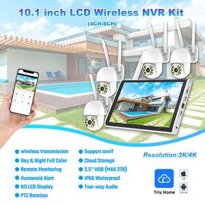 10.1 inch LCD NVR 3MP không dây CCTV Hệ thống <span class=keywords><strong>camera</strong></span> hai chiều âm thanh 360 ° an ninh wifi máy ảnh với IP66 & màu sắc tầm nhìn ban đêm - Product Image 6