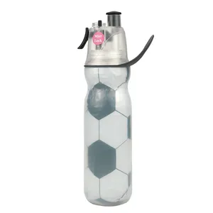 Fußball Design doppelwandige Nebels chloss Wasser flasche NFL Sport Club Logo Kunststoff Sport kalte Kunststoff Wasser flasche