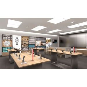 Caja del teléfono Diseño de mesa de mostrador para la decoración de la tienda de reparación de teléfonos <span class=keywords><strong>Tiendas</strong></span> de relojes de teléfonos móviles usados - Product Image 5