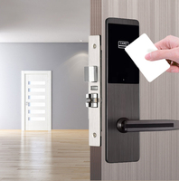 Serrure de porte de chambre d'hôtel avec carte RFID et système logiciel de gestion, accès par clés et cartes intelligentes