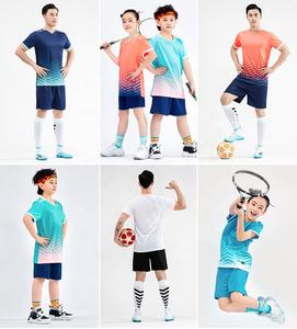 Atacado 100% poliéster luz azul futebol Jerseys alta qualidade futebol desgaste - Product Image 6