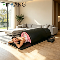 Fitkang Nouveau Design OEM Biohacking Portable PEMF 660nm+850nm Dôme de Sauna Photonique 5 en 1 Lit à Lumière Rouge pour Clinique de Physiothérapie