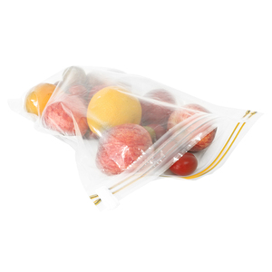 Bolsa de plástico transparente con cierre hermético reutilizable para frutas y verduras, venta directa de fábrica - Product Image 3
