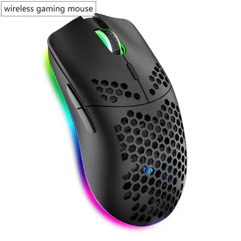 Skeleton charging 2.4G wireless mouse game RGB luminous computer office gaming mouse