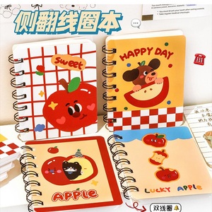 Cuaderno de dibujos animados de alto valor para estudiantes, página para colorear A7, hebilla de bobina en espiral, encuadernación de hojas sueltas, Bloc de notas de regalo para estudiantes - Product Image 3