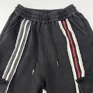 F069/여성 가을 시즌 루즈 팬츠 트렌디 브랜드 디자인 안티필링 기능 포함 스트리트 패션을 위한 스타일리시한 의상 - Product Image 4