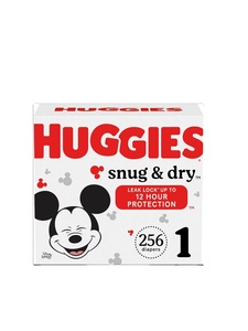 Huggies Snug & Dry Pañales para recién nacidos Tamaño 1 (8-14 lbs) 256 unidades para niños Muestras gratis - Product Image 4