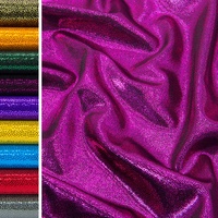 Lots de tissus en Spandex métallisé couleur unie brillant, très élastique, pour jupes de performance, de rave, de fête et de danse