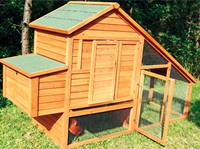 Cage à poules en bois moderne pour l'extérieur et l'intérieur, imprimé mode hivernal, très grande, mobilier pour animaux de compagnie toutes saisons
