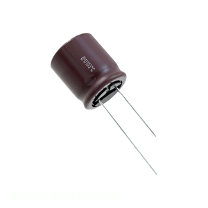 ตัวเก็บประจุแบบมีรูผ่าน390 uF 20% สารส้ม390 uF 100V แบบเรเดียล - Product Image 1
