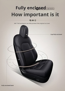เบาะนั่งหนัง5-seater หรือ<span class=keywords><strong>7</strong></span>-seater สุดหรูดีไซน์ระบายอากาศได้ดีใช้ได้กับ99% ของรถยนต์ในท้องตลาด - Product Image 2