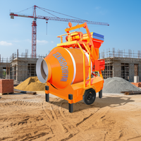 Centrale à béton électrique mobile à tambour, haute efficacité, capacité 300L, productivité 3m³/h – Meilleures ventes