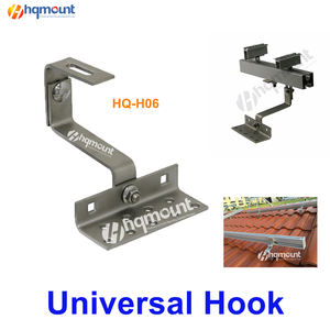 Système de montage de panneaux solaires pour toiture, système photovoltaïque universel réglable, <span class=keywords><strong>crochet</strong></span> pour tuiles en céramique, support de fixation pour tuiles solaires - Product Image 2