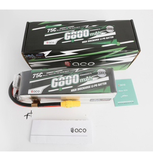 Batería Lipo Gens ACE 3S/4S/6S 11.1V/14.8V/22.2V 30C 5300mAh 75C 6800mAh, Molde Privado, Guangdong, China, para Drones FPV - Product Image 2