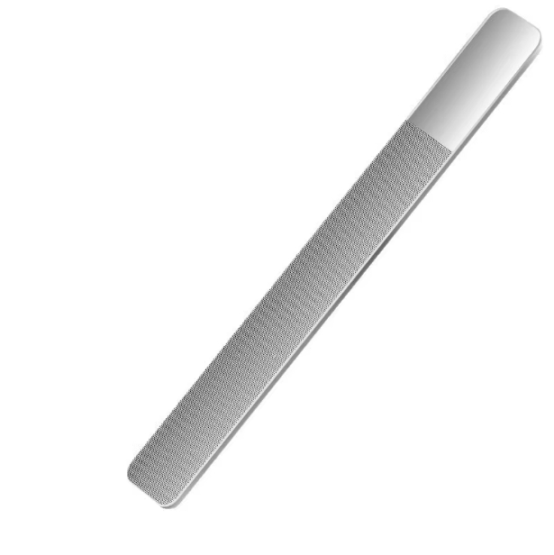 lime à ongles en verre à tête carrée