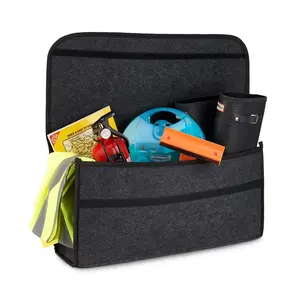 高品质汽车行李箱工具袋毛毡袋可折叠汽车配件收纳器货物存放汽车毛毡袋