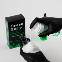 Kit de savon vert pour tatouage 4OZ avec flacon moussant