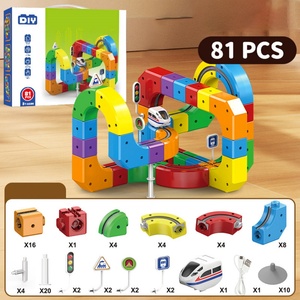 Pista de Carreras Magnética para Niños, Bloques de Construcción Magnéticos, Pista de Carreras Antigravedad, Cubo de Gravedad Eléctrico Ecológico de Plástico - Product Image 2