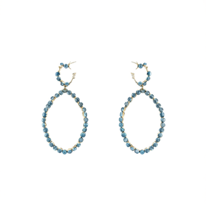 Boucles d'oreilles pendantes tendance en acier inoxydable 316L avec placage or PVD, durables et résistantes - Product Image 2