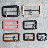 Boucle de ceinture rectangulaire personnalisée en cuir véritable pour vêtements, quincaillerie de ceinture en sangle DIY, boucles coulissantes réglables OEM