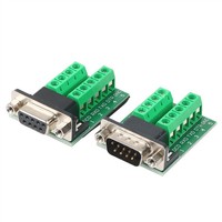 Conectores RS232 a Puerto Serie Terminal DB9 Macho/Hembra