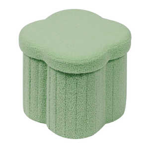 Bailey personnalisé Morden pouf boîte de rangement vert Teddy velours chaussures <span class=keywords><strong>banc</strong></span> jouets <span class=keywords><strong>coffre</strong></span> avec couvercle - Product Image 1